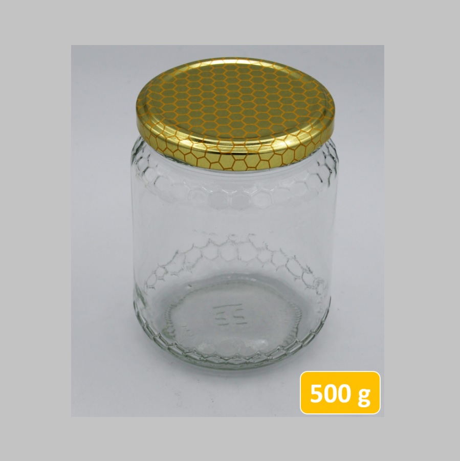 Vasetto vetro, per 500 gr con coperchio twist-off Pz. 24