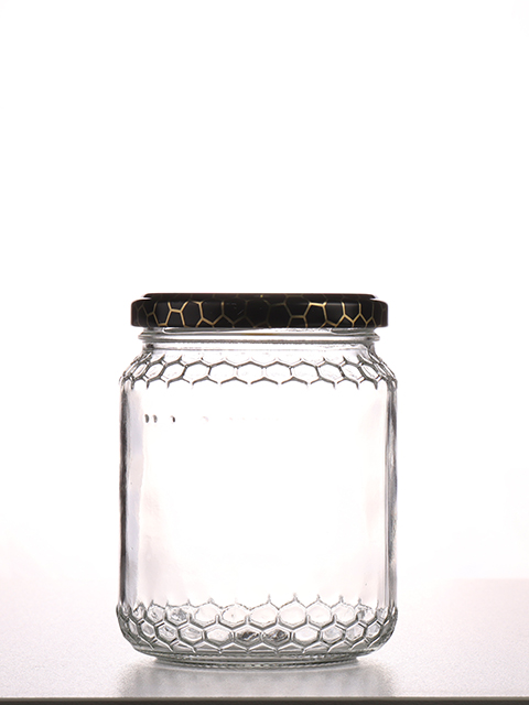 Vaso in vetro da 500 g 390ml con capsula in conf. da 24