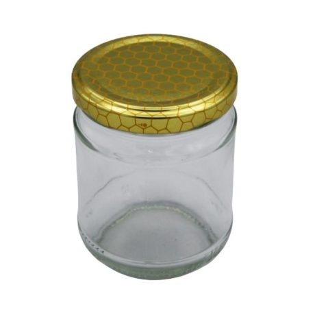 Vaso in vetro da 250 g 212 ml con capsula