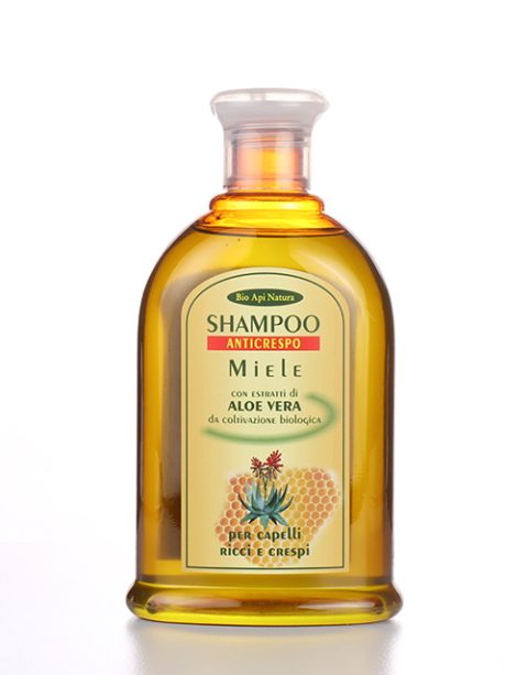 Shampoo anticrespo Miele e Aloe 300 ml.