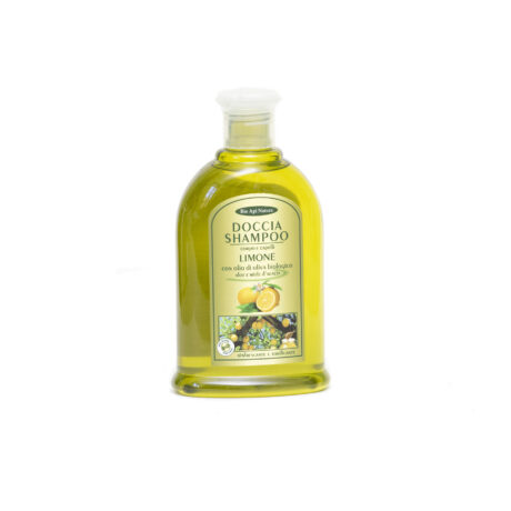 Doccia Shampoo limone con olio d'oliva, miele e aloe biologici 300ml