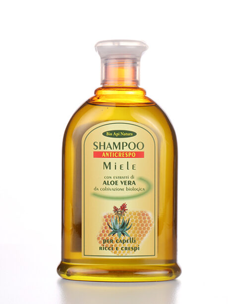 Shampoo anticrespo Miele e Aloe 300 ml.