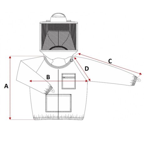 Camiciotto con maschera quadrata.